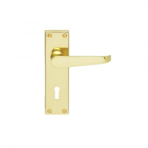 Victorian Flat Lever On Backplate – Lock 57mm C/C (Contract Range)