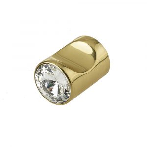 Crystal Cylindrical Cabinet Knob 20mm