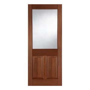 External Hardwood 2XG 2 Panel Unglazed Door