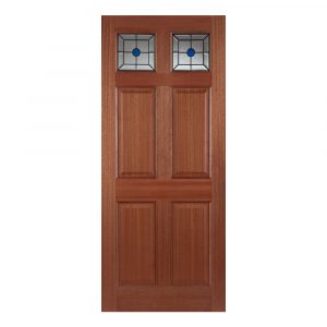 External Hardwood Colonial Top Light Lead Triple Glazed Door