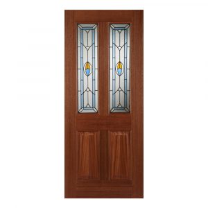 Hardwood External Edwardian Blue Un-Finished Door