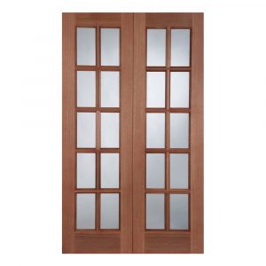 External Hardwood GTP Unglazed Door Pair