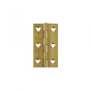 39X21mm Self Colour Brass Butt Hinge 39X21X1.5mm