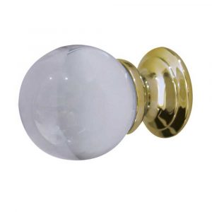JH1151 Plain Glass Ball Cupbaord Knob 3 Sizes / 3  Finishes