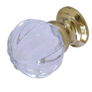 JH1152 Pumpkin Glass Cupboard Knob 25mm