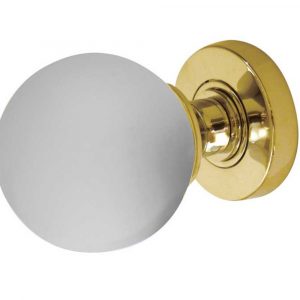 Frosted Glass Mortice Knob 60mm