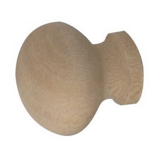 Unvarnished Wooden Knob 30mm