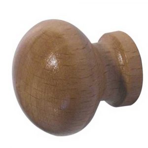 Varnished Wooden Knob 38mm