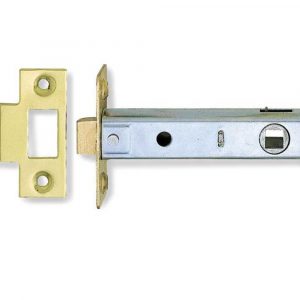Tubular Latch 95mm for Sprung mortice knobs Nickel or Brass finish