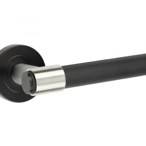 Nero T-Bar Knurled Lever On Rose
