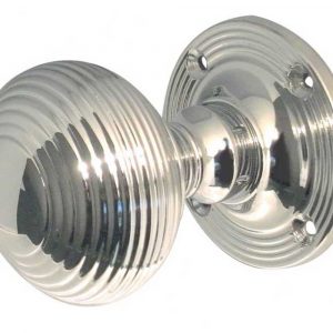 Reeded Mortice Knob 60mm Dia.