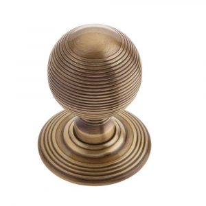 Hollow Reeded Mortice Knob Furniture 48mm Diameter