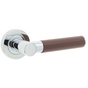 Ascot Lever On Rose Brown Leather 50X10mm