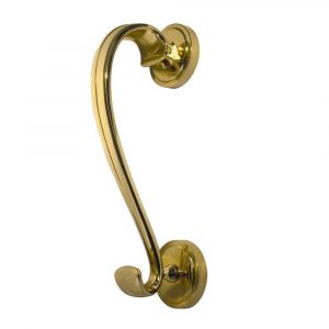 Sloane Door Knocker On Round Rose 196mm