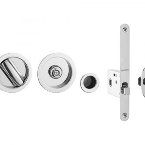 Bathroom Sliding Door Lock & Handles Suits Door 40/45mm