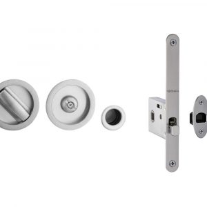 Bathroom Sliding Door Lock & Handles Suits Doors 40/45mm