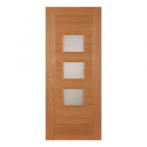 External Oak Monza Thermally Rated Glazed Door