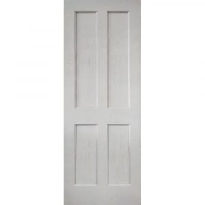 White Primed Oak Essex 4 Panelled Door