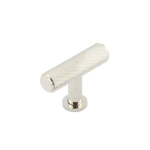 Piccadilly Knurled T Bar Solid Brass Cupboard Knob – 6 Finishes