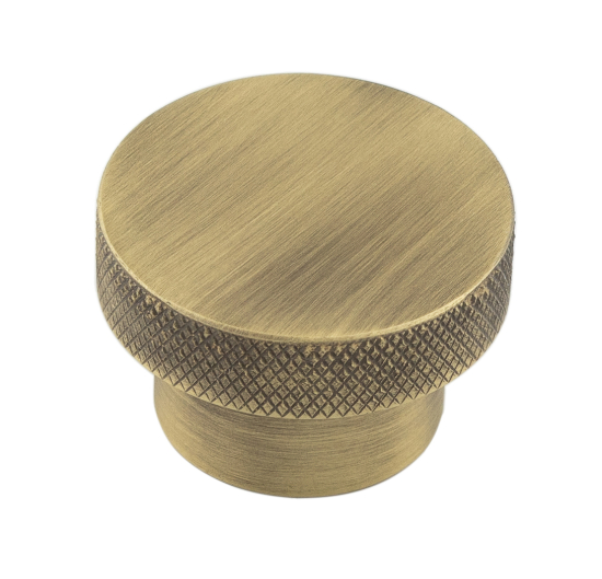 Wenlock 40mm Cupboard Knobs 6 Finishes - Antique Brass