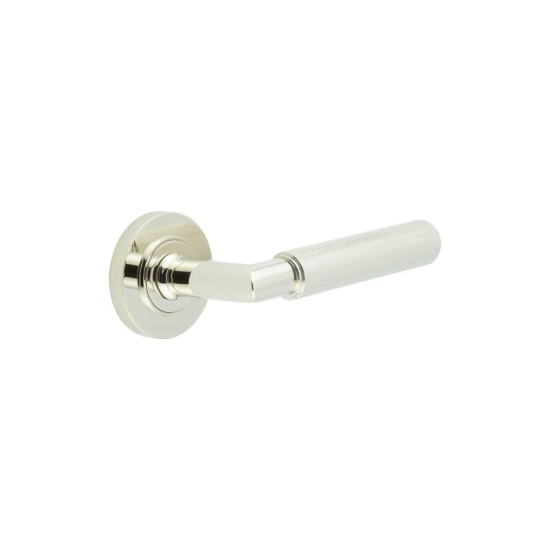 Piccadilly Knurled Lever On Plain Rose * 6 Finishes - Image 5