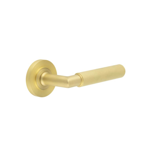 Piccadilly Knurled Lever On Plain Rose * 6 Finishes - Image 4