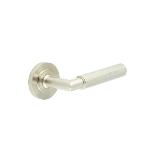 Piccadilly Knurled Lever On Plain Rose * 6 Finishes - Image 3