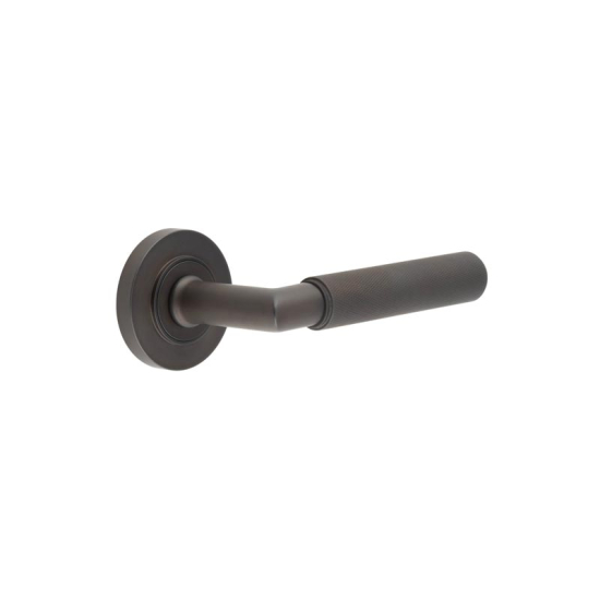 Piccadilly Knurled Lever On Plain Rose * 6 Finishes - Image 6