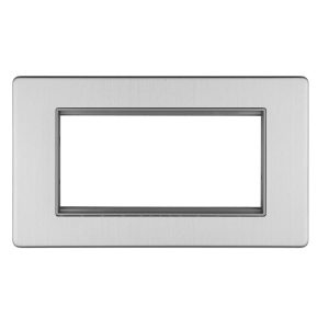 4 Gang Module Frame Concealed Plate