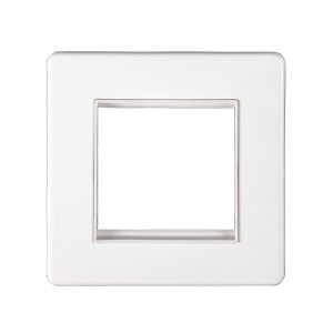 2 Gang Module Frame Concealed Plate