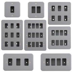 Grid Faceplate with Back Box Metal Clad