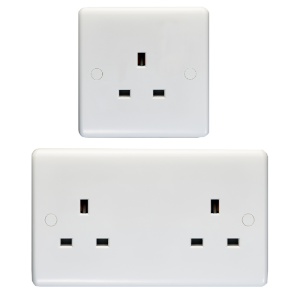 13A Unswitched Socket Enhanced White Plastic