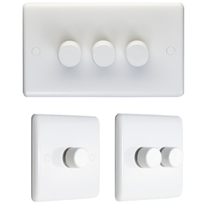 2 Way Dimmer Enhanced White Plastic